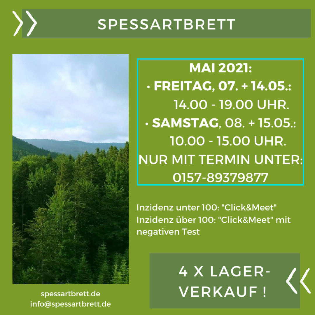 Spessartbrett Lagerverkauf
