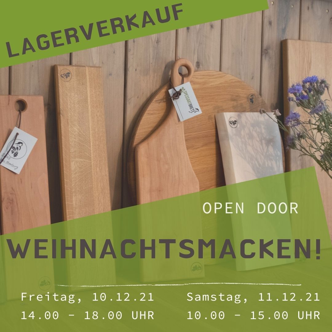 Lagerverkauf im Dezember.