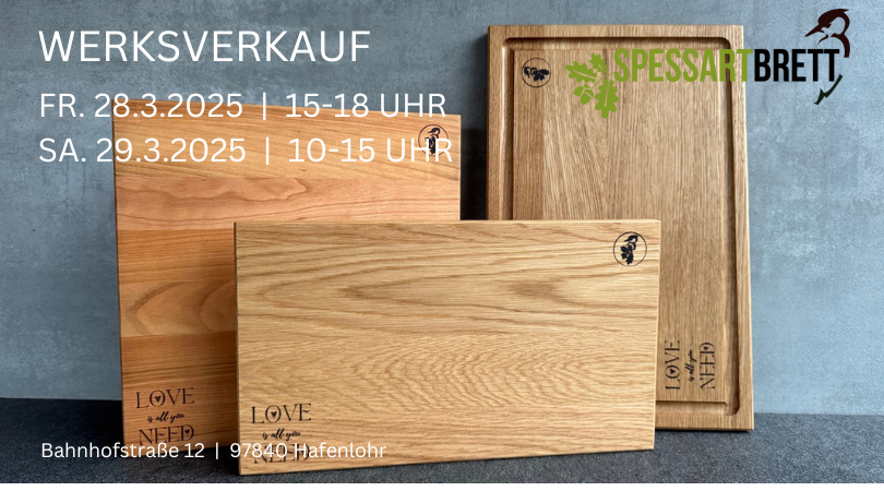 Spessartbrett Werksverkauf im März 2025