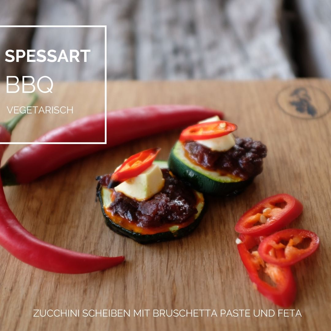 BBQ vegetarisch auf Brett
