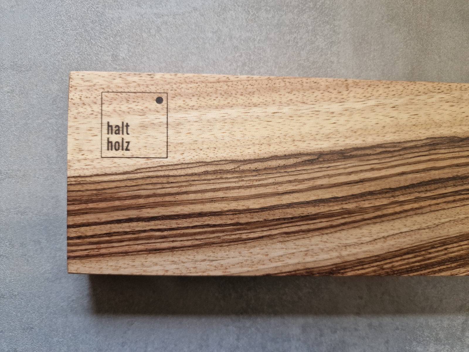 Edelholz Messerhalter mit 7 Magneten von Haltholz.