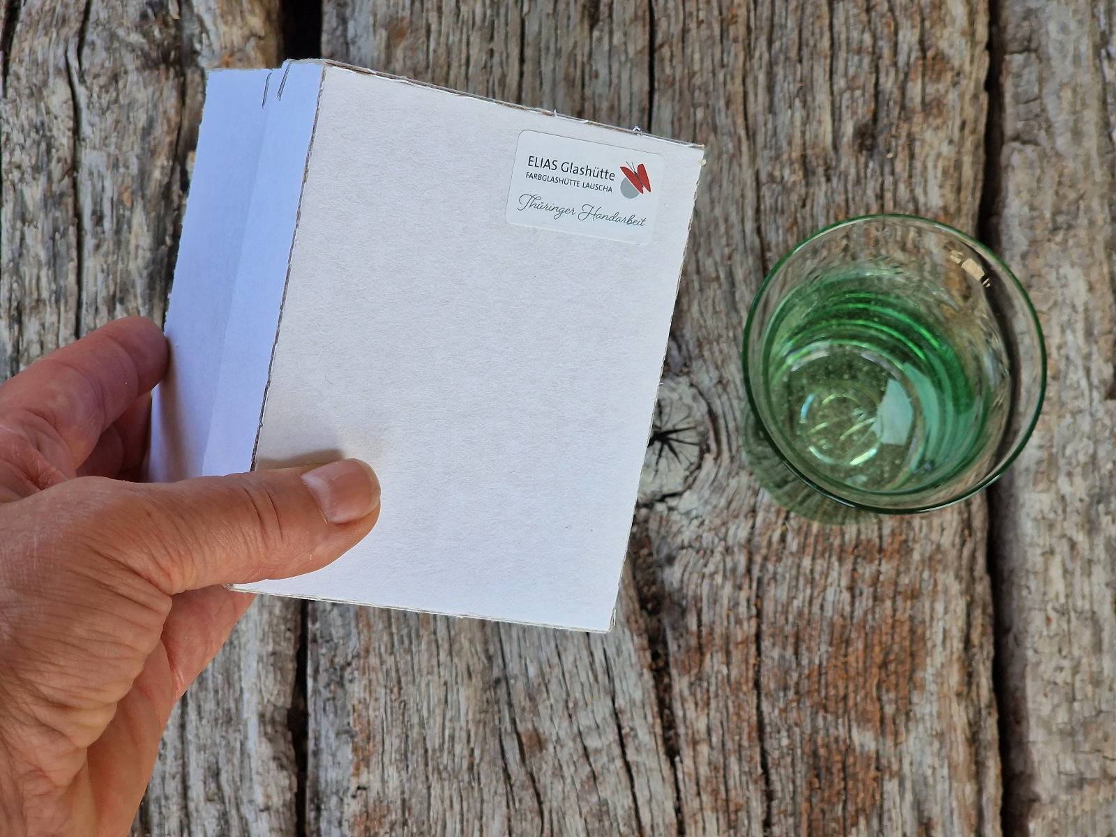 Original Thüringer Waldglas Goetheglas in einer Geschenkverpackung