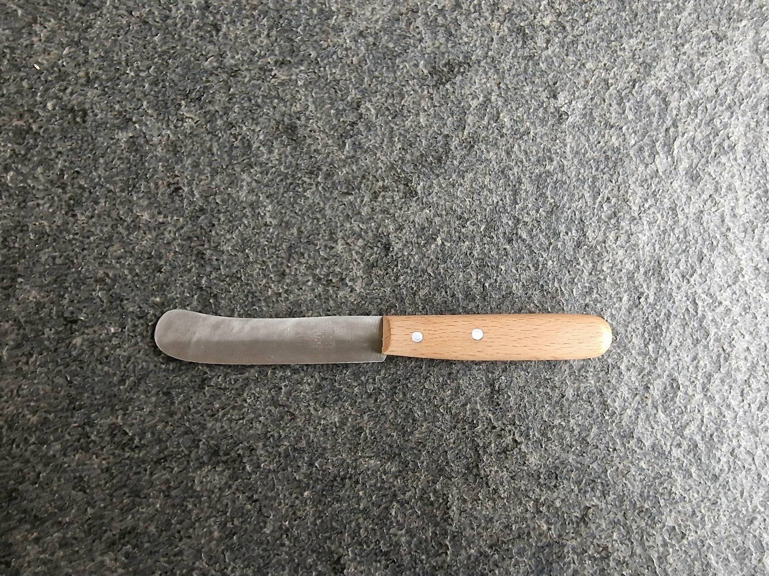 Butter Buckels von Windmühlenmesser mit Rotbuche-Griff