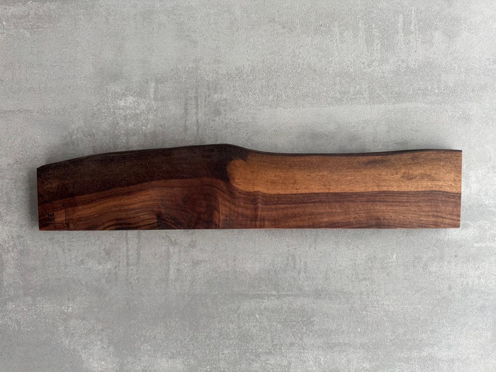Magnetische Messerleiste aus Nussbaumholz – 60 cm – handgefertigt im Spessart