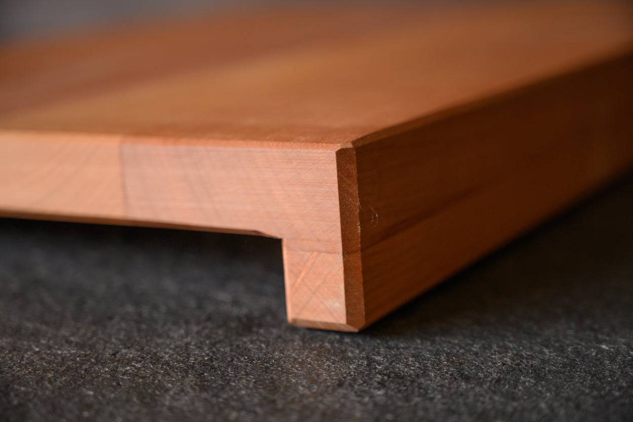 Der Anschlag bei einem Arbeitsbrett im Detail