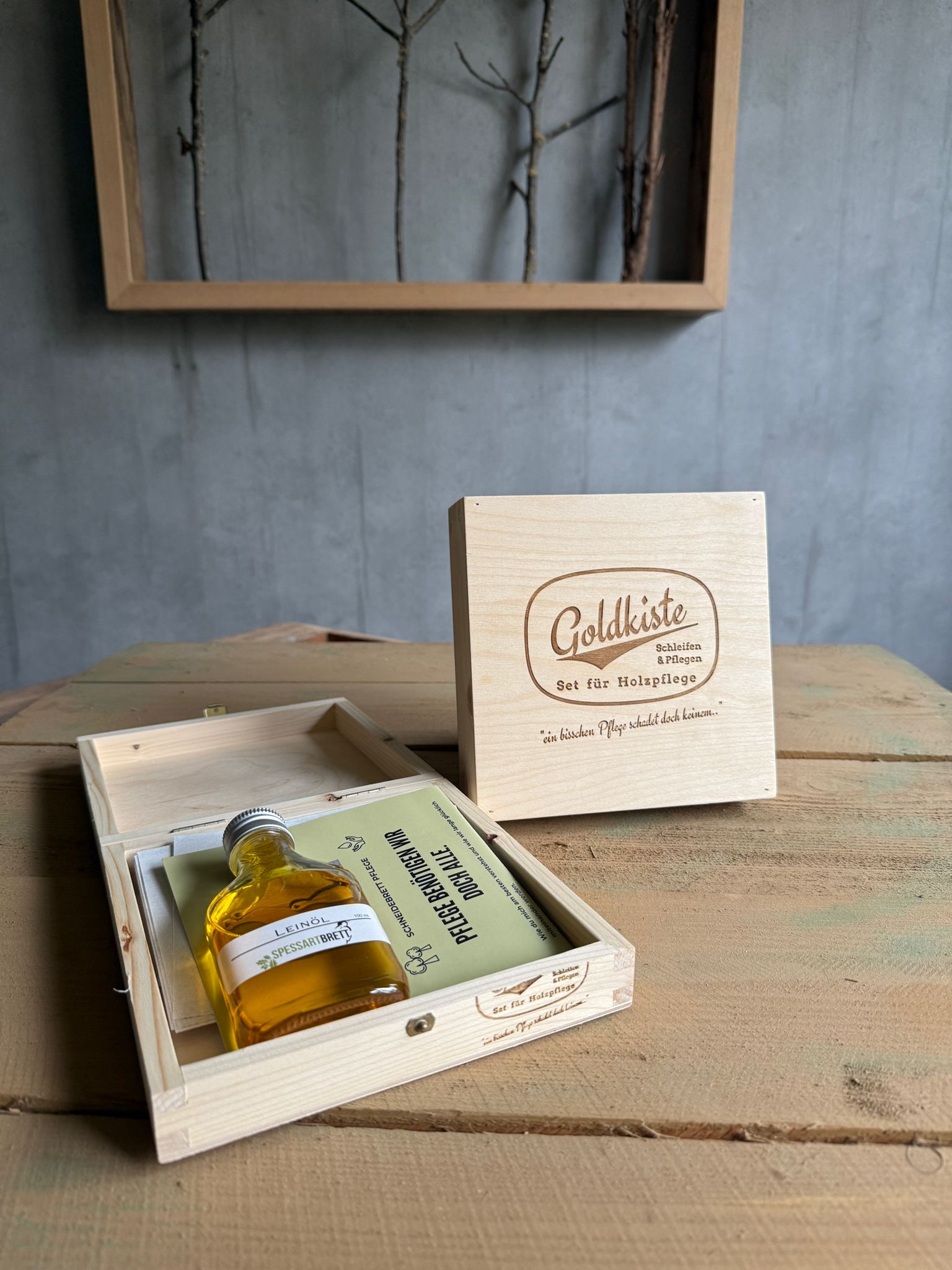 Goldkiste - Set für Holzpflege