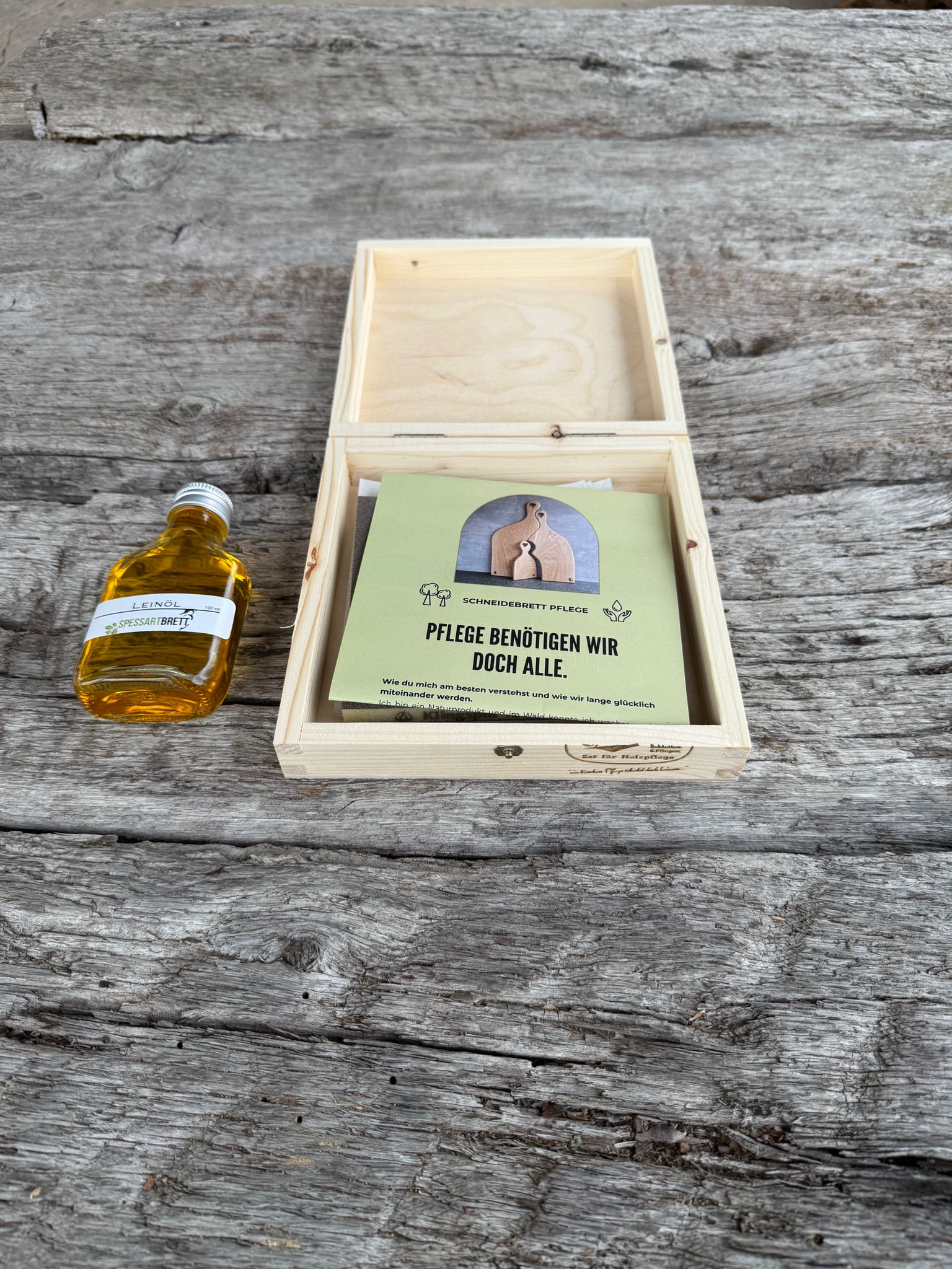 Goldkiste - Set für Holzpflege