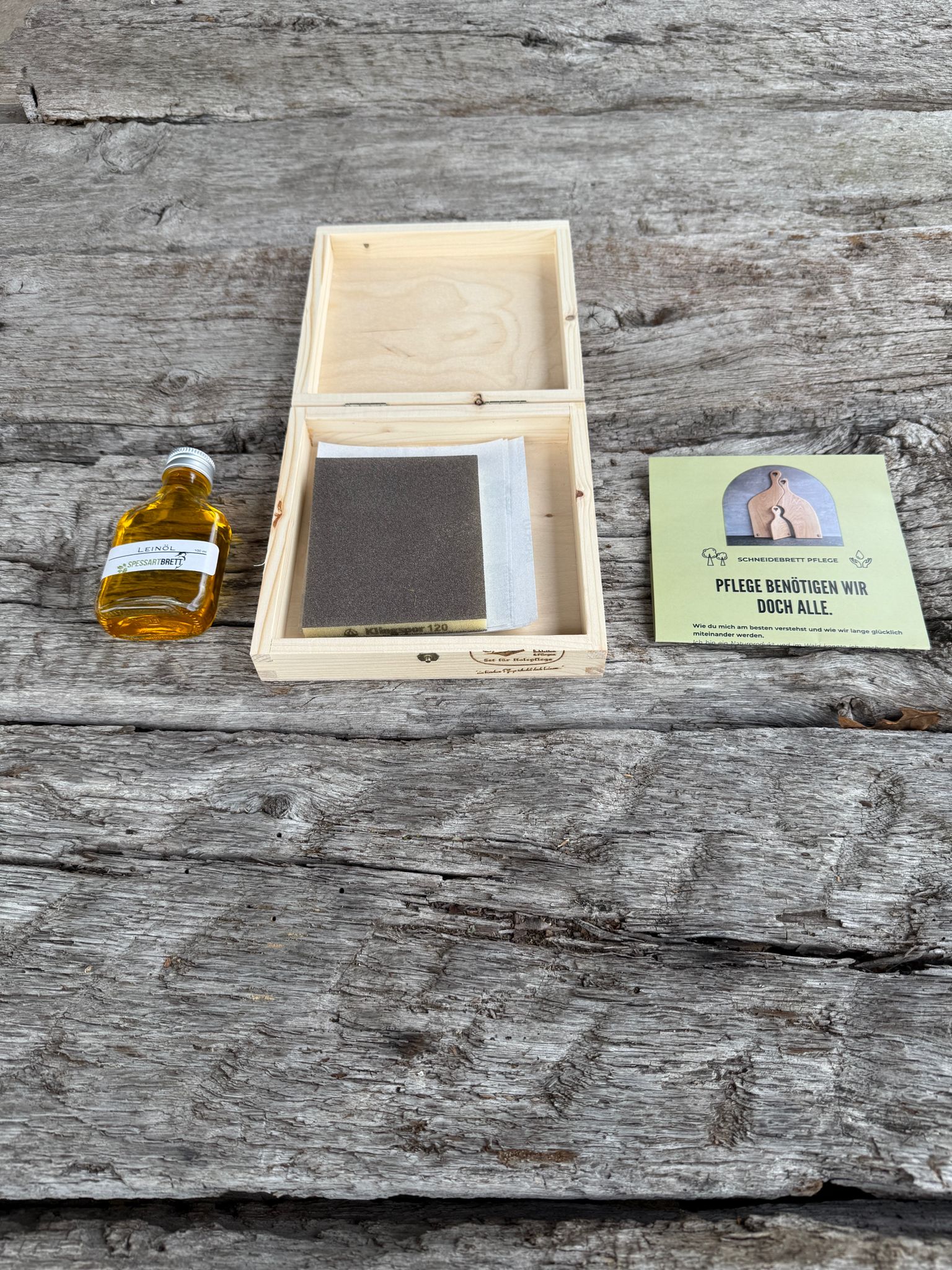 Goldkiste - Set für Holzpflege