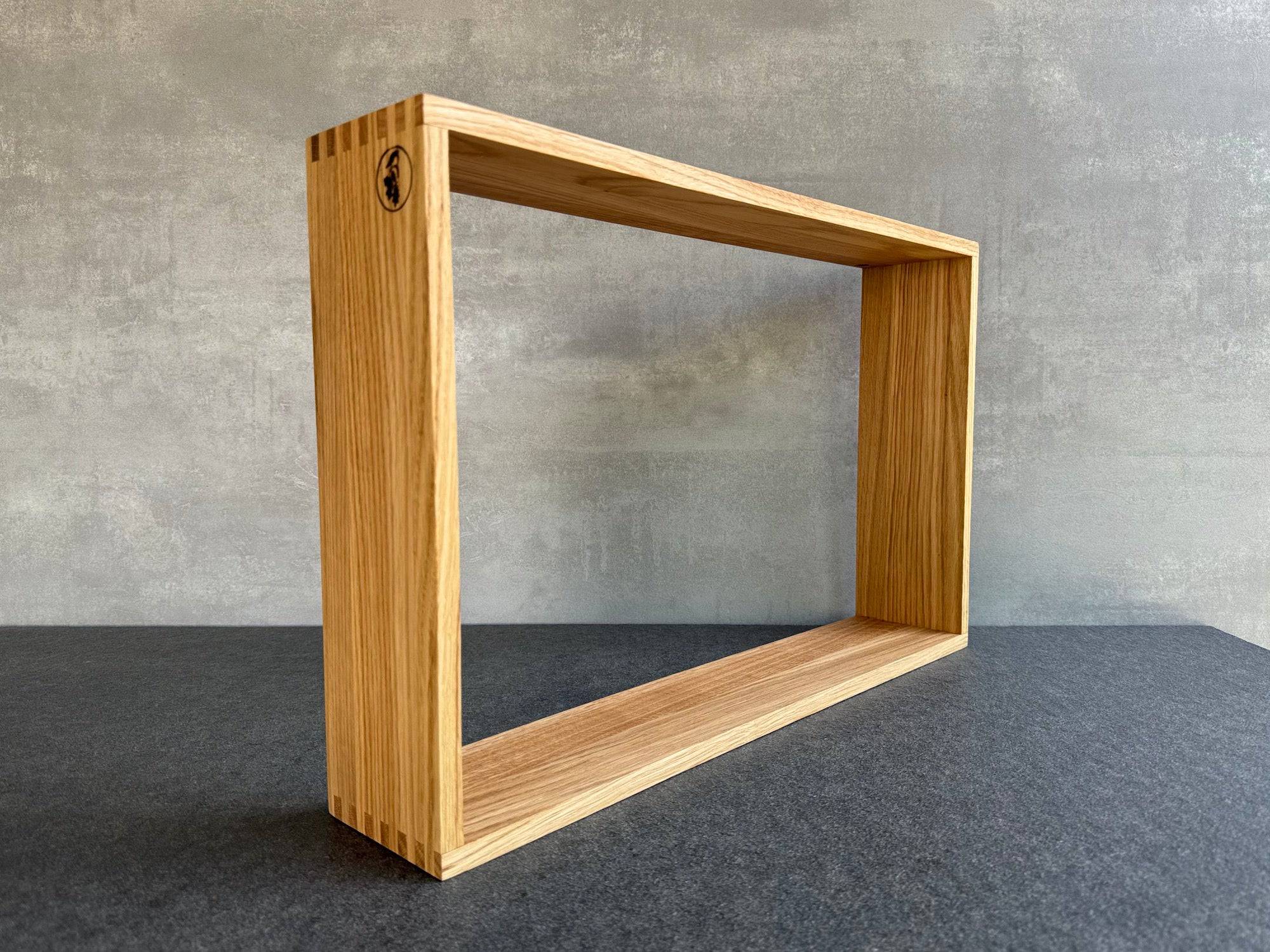 Küchenregal rechteckig zum Aufhängen aus Eiche