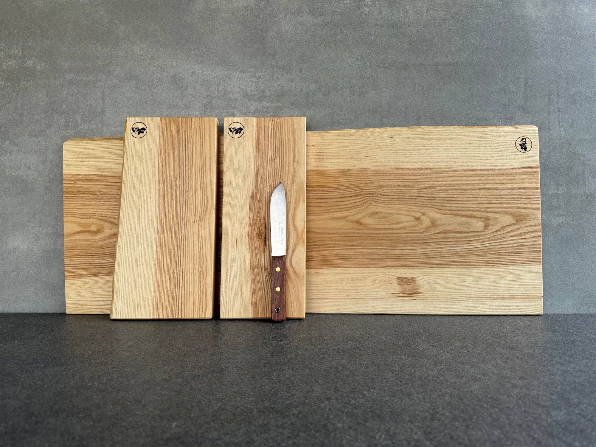 Esche Anrichtebrett, Brotzeitbrett, mit Jahresringen #15601220 - Spessartbrett