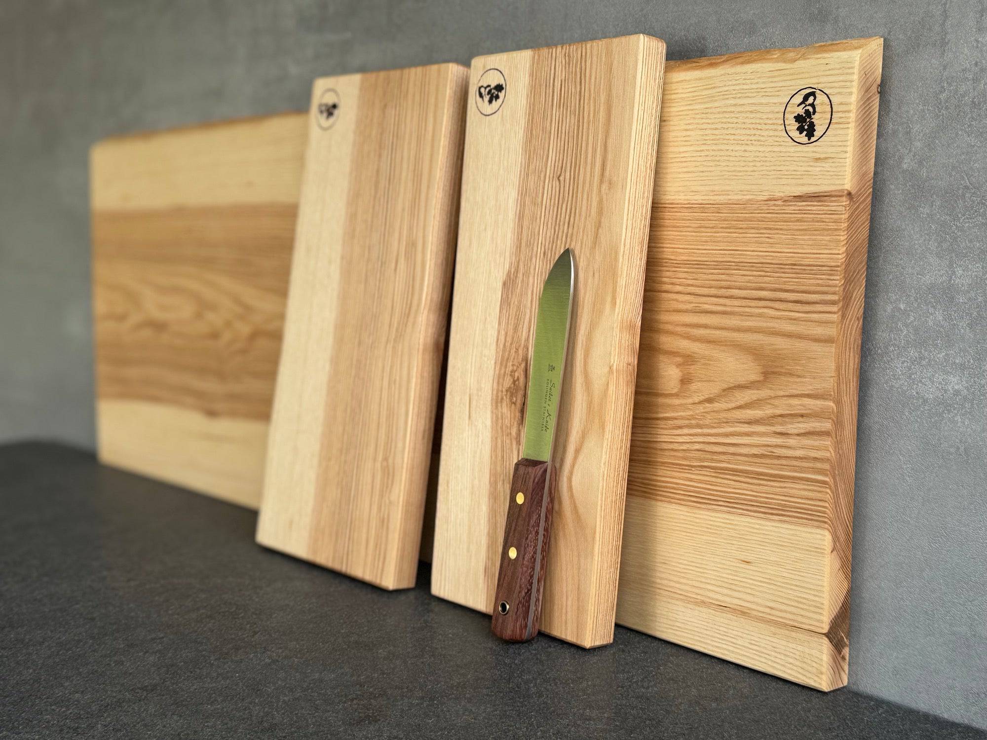 Esche Anrichtebrett, Brotzeitbrett, mit Jahresringen #15601220 - Spessartbrett