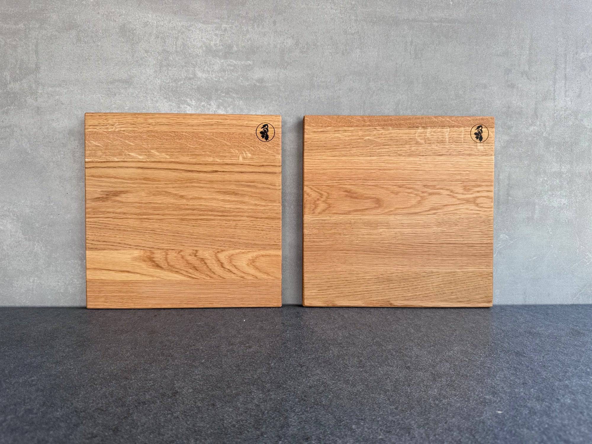 Brotbrett / Schneidebrett, quadratisch, Eiche massiv (Vorbestellung) - Spessartbrett