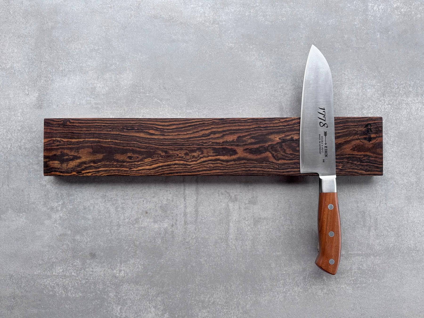 Magnetischer Messer Wandhalter aus Bocote - Spessartbrett