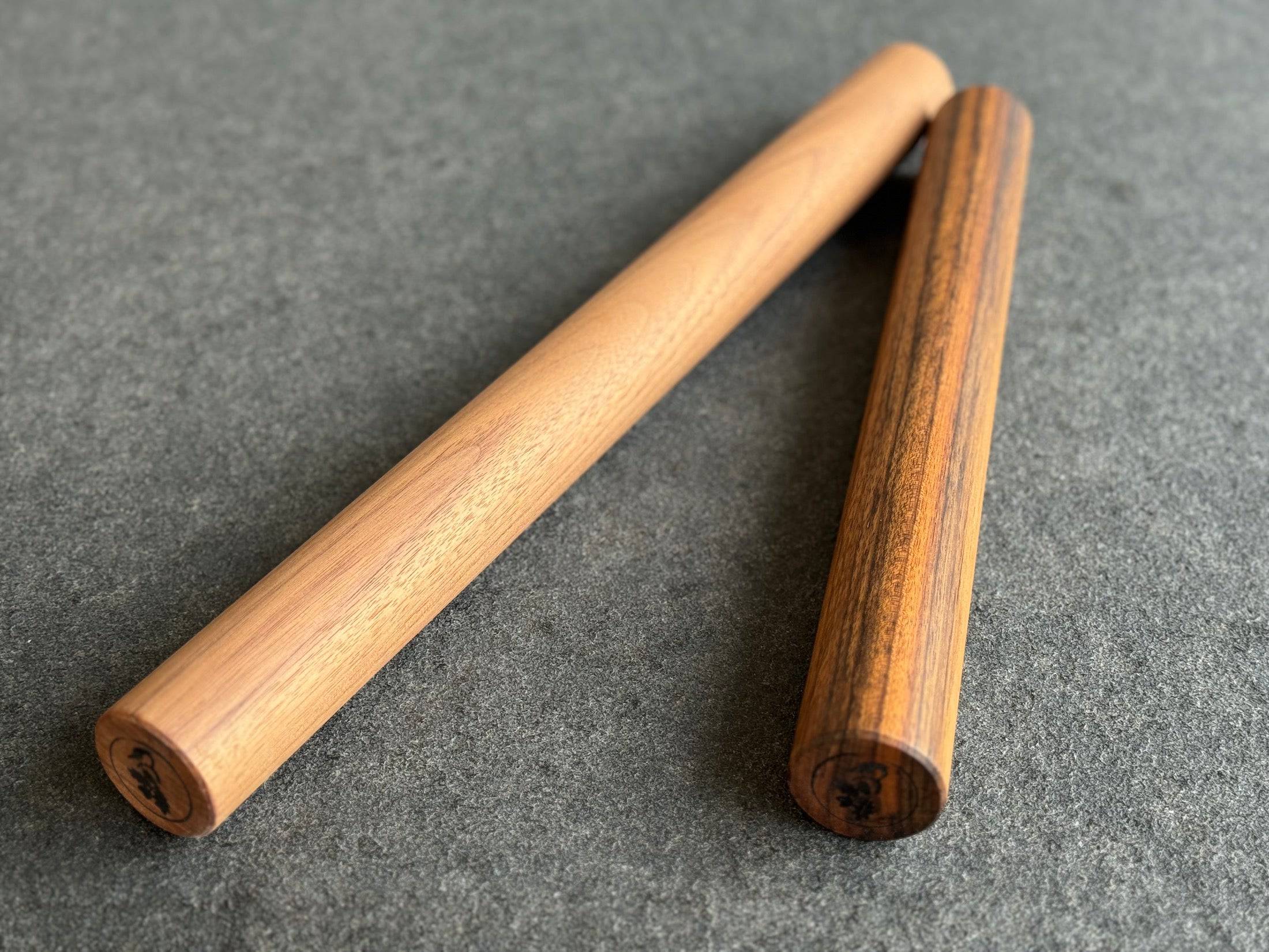 Teigrollen aus deutschem und amerikanischen Nussbaum.