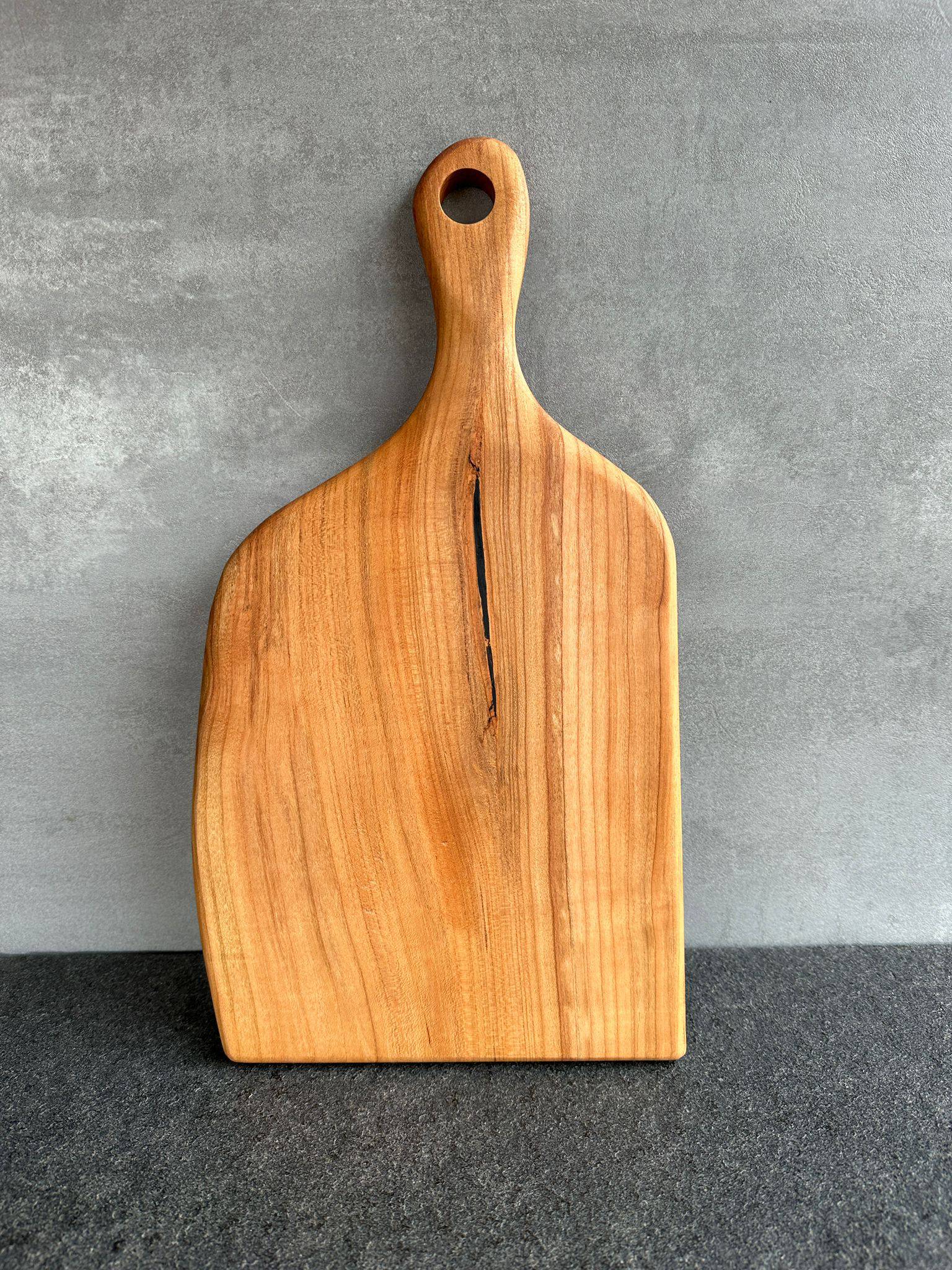 Kirschbaum Schneidebrett mit Griff #1030063 - Spessartbrett