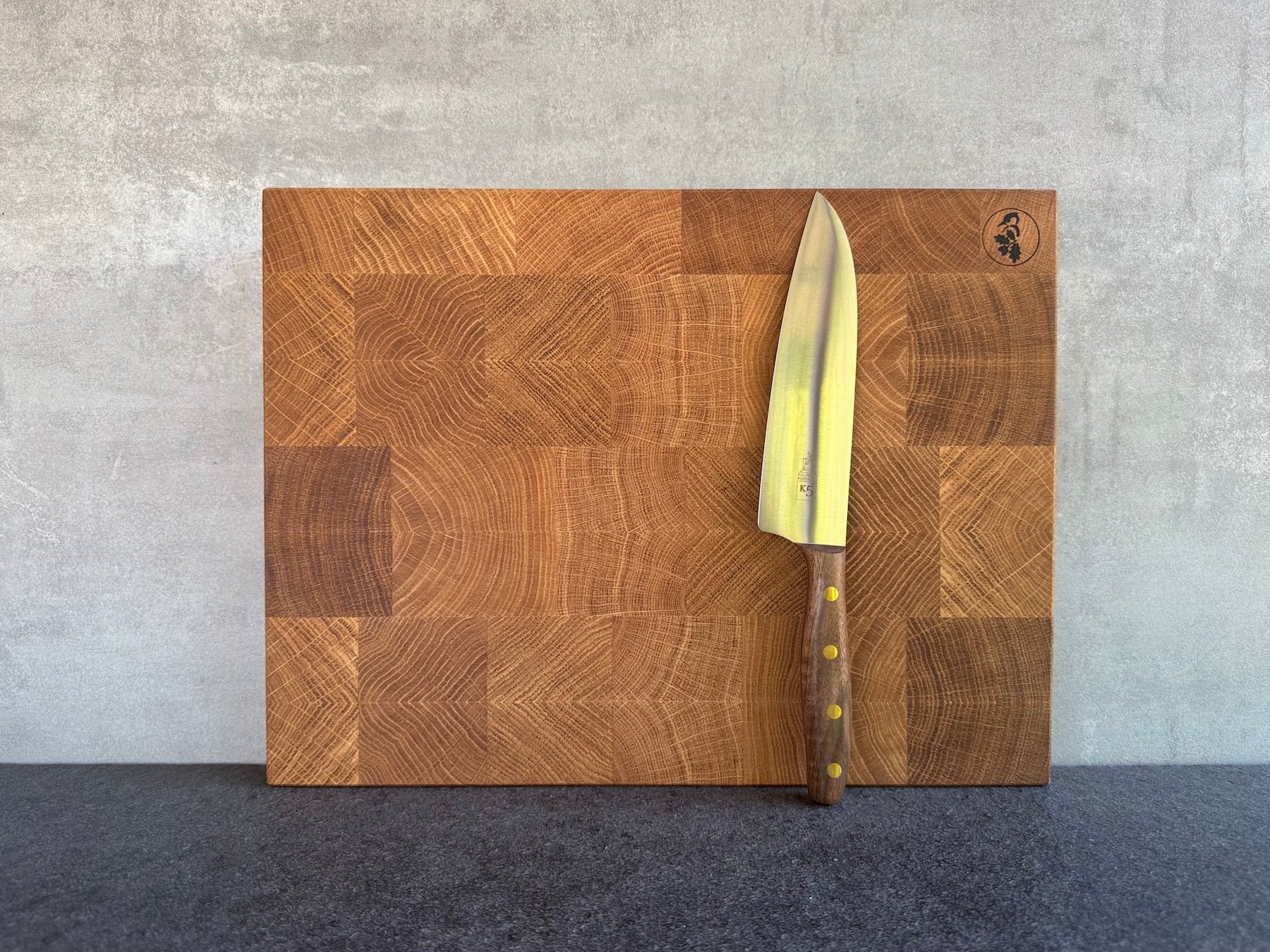 Schneidebrett Eiche Stirnholz 40x30 cm – 4 cm dick, massiv