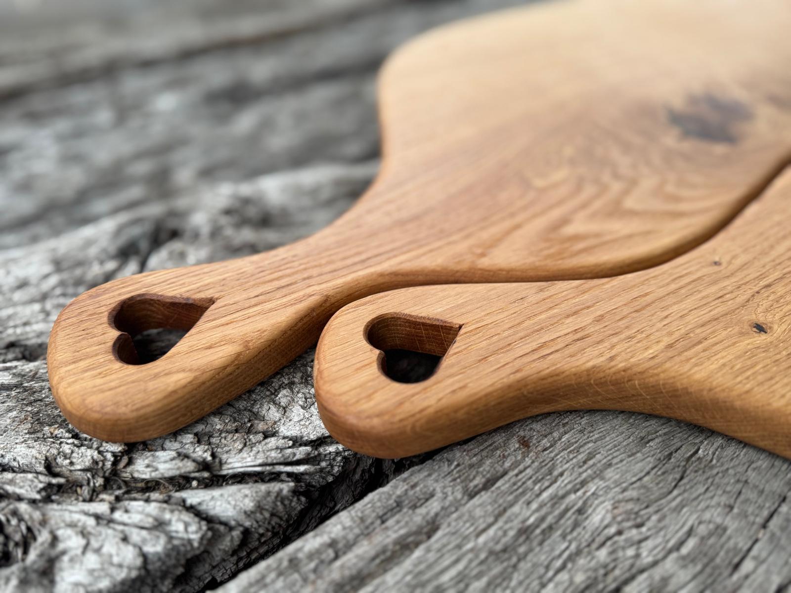 Handgefertigte Partnerbretter aus massiver Eiche - Für Liebe, Genuss & gemeinsame Momente - Spessartbrett