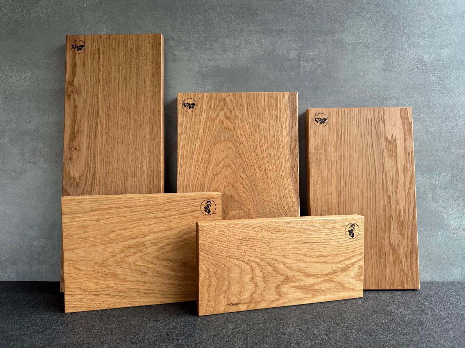 Schneidebrett aus Spessart-Eiche, dick, rechteckig, aus einem Stück gefertigt - Spessartbrett