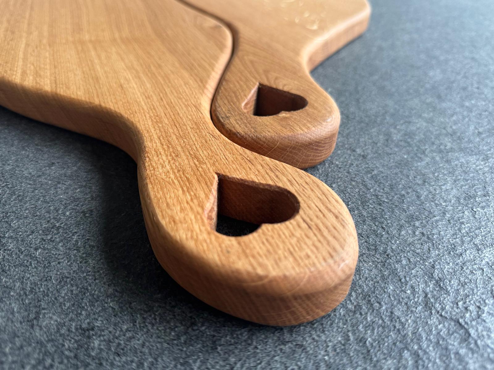 Detailansicht der Herzen im Stiel