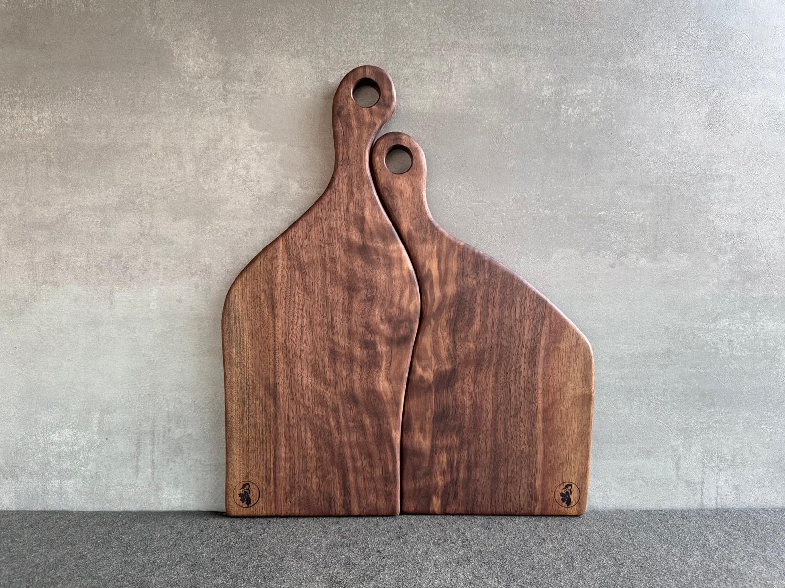 Spessartbrett Partnerbrett aus einem Stück amerikanischem Nussbaumholz