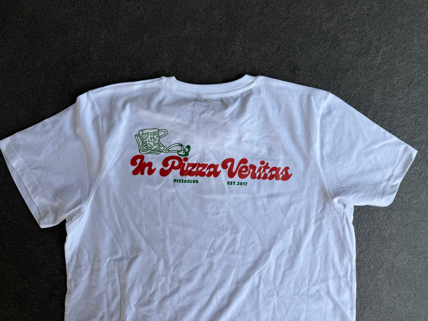 Rückenansicht Pizza T-Shirt "est. 2017"