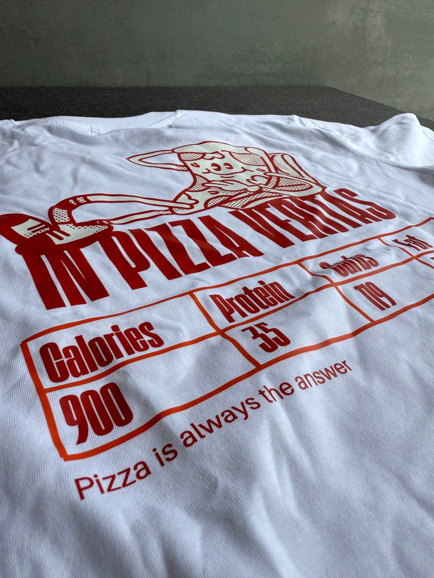 Pizza T-Shirt, Low Carb