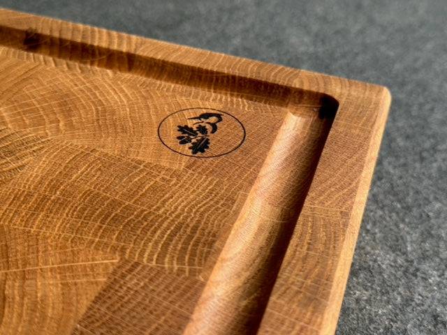 Zusätzliche Dienstleistung: Saftrille fräsen - Spessartbrett