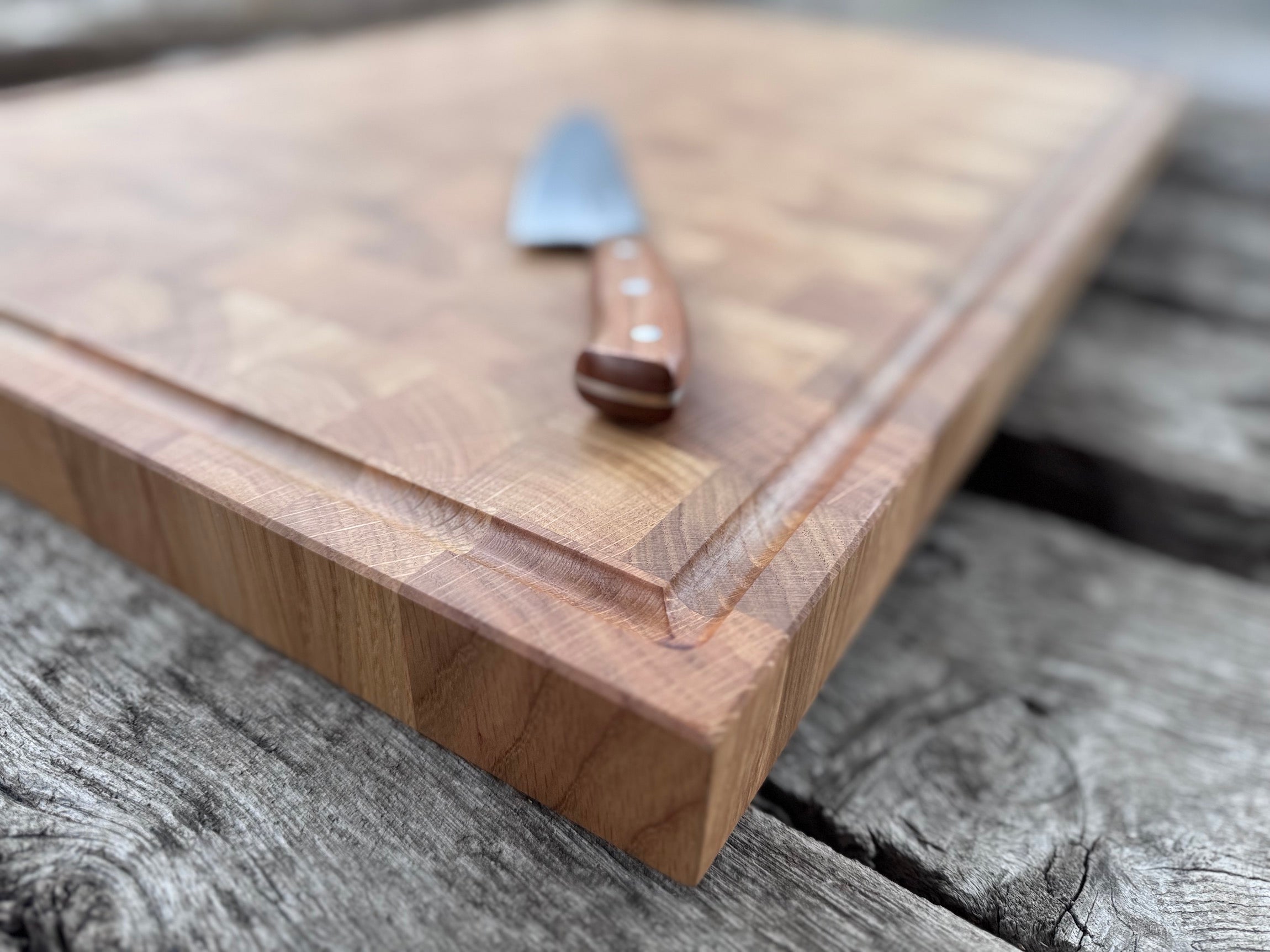 Großer Stirnholzschneideblock 80 cm