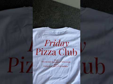 Pizza T-Shirt "Friday Pizza Club" Video