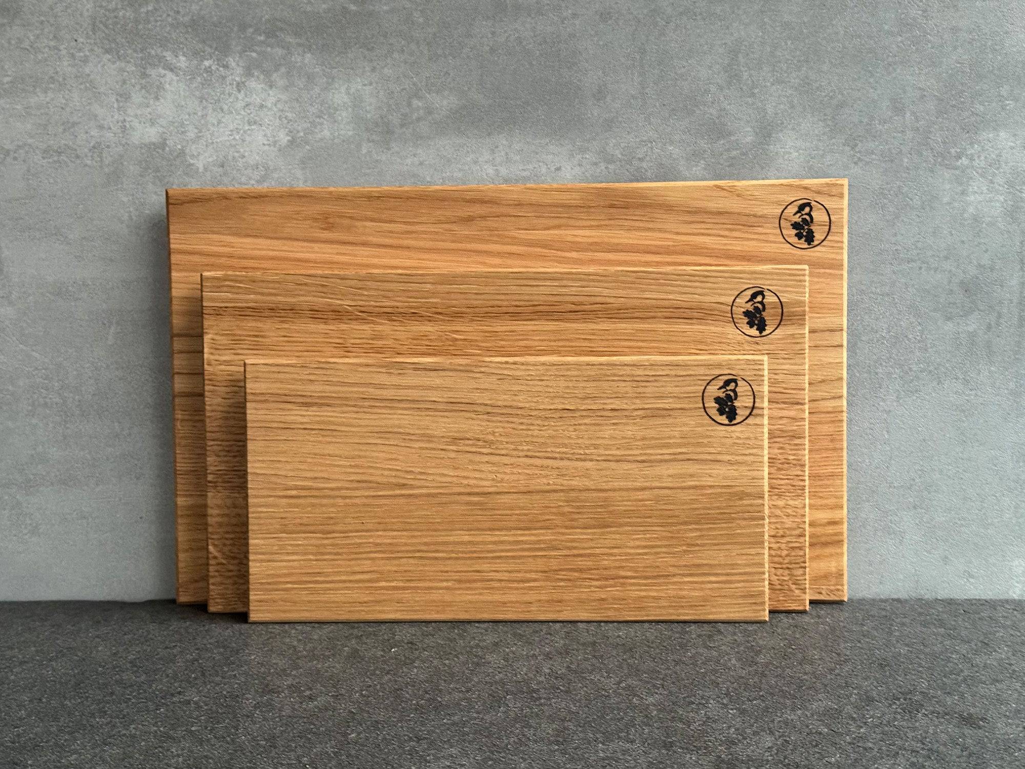 Holzbrett mit schweizer Kante - drei Größen