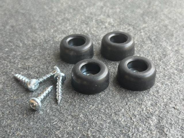 Zubehör: Gummifüße zum Festmontieren - 11 mm - Spessartbrett