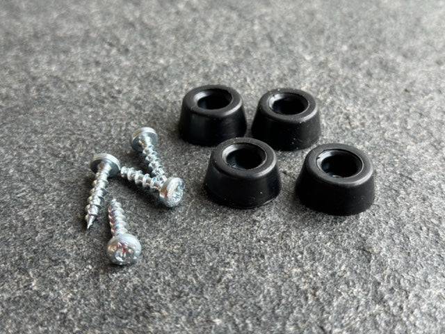 Zubehör: Gummifüße zum Festmontieren - 9 mm - Spessartbrett