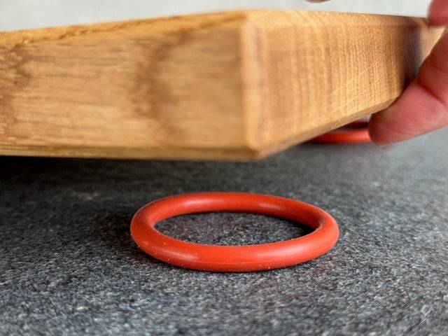 Zubehör: Gummiringe zur Unterlage - 5 mm - Spessartbrett