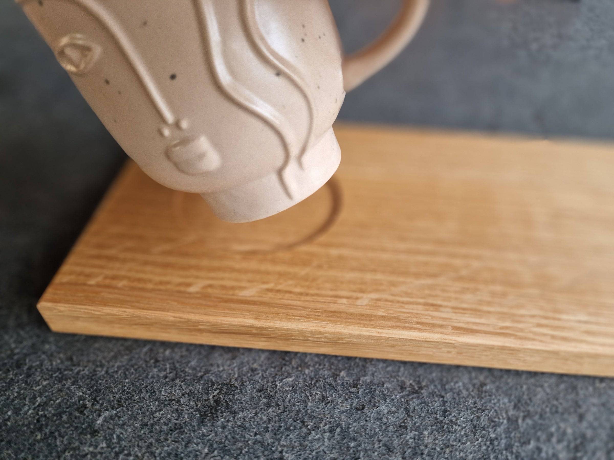 Detailansicht der Vertiefung mit 80 mm Durchmesser.