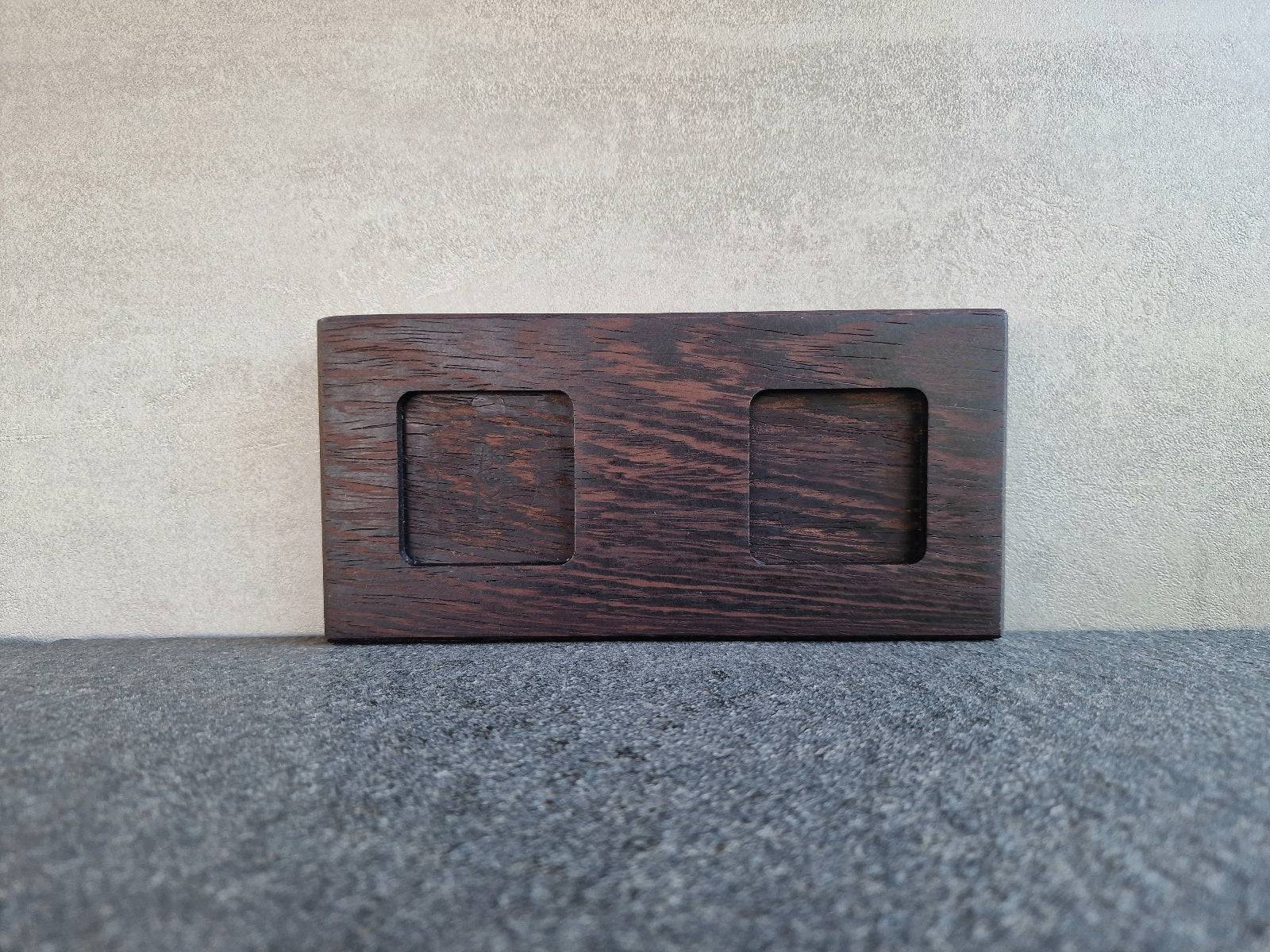 Wenge Mühlenteller für Salzmühle und Pfeffermühle