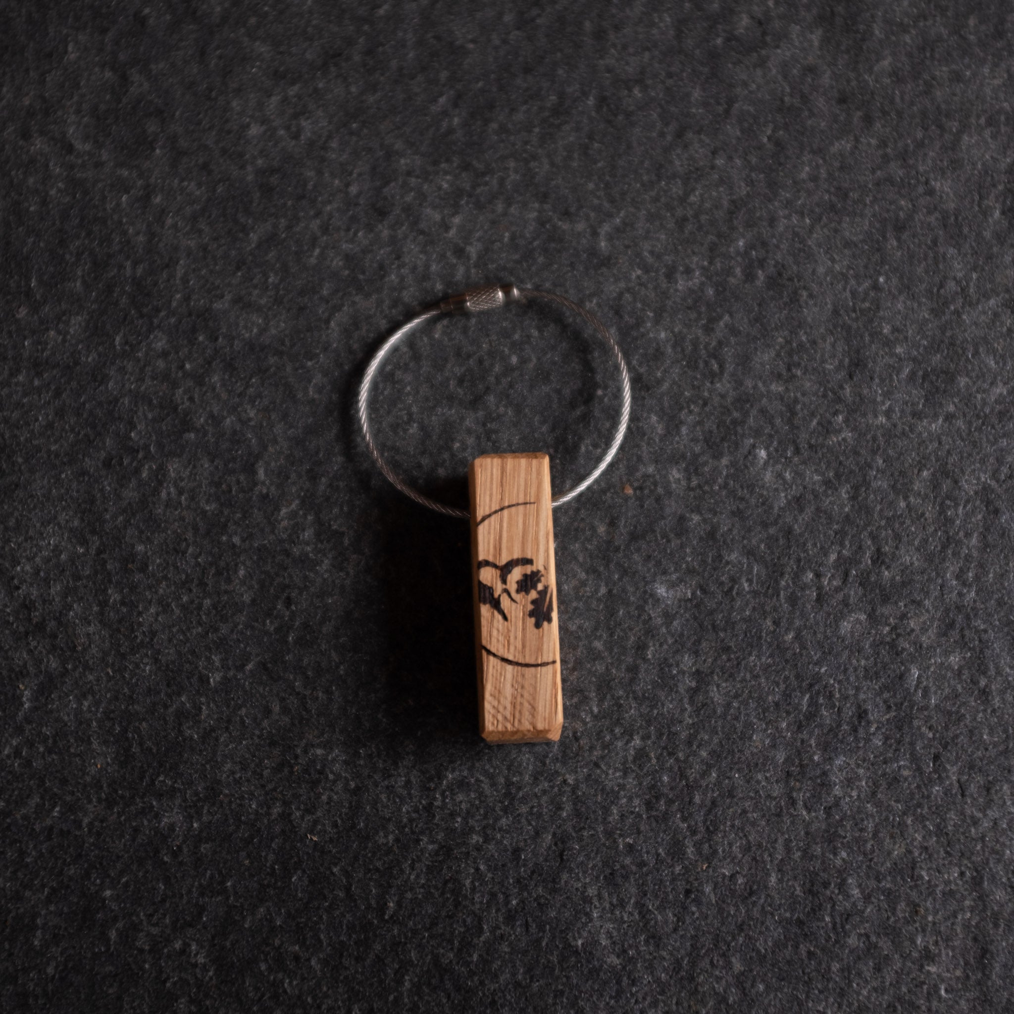 Schlüsselanhänger aus Eiche