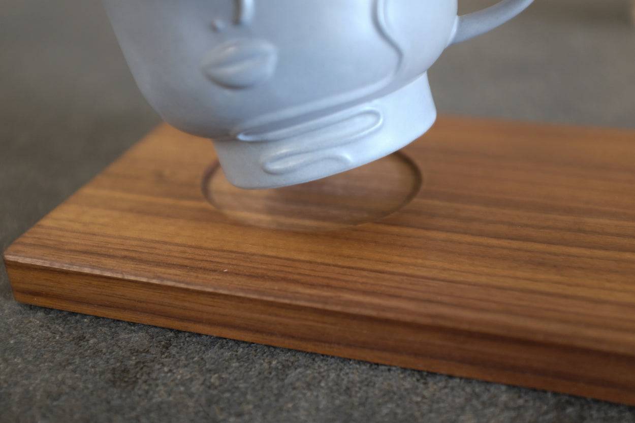 Detailansicht der Vertiefung mit 80 mm Durchmesser.