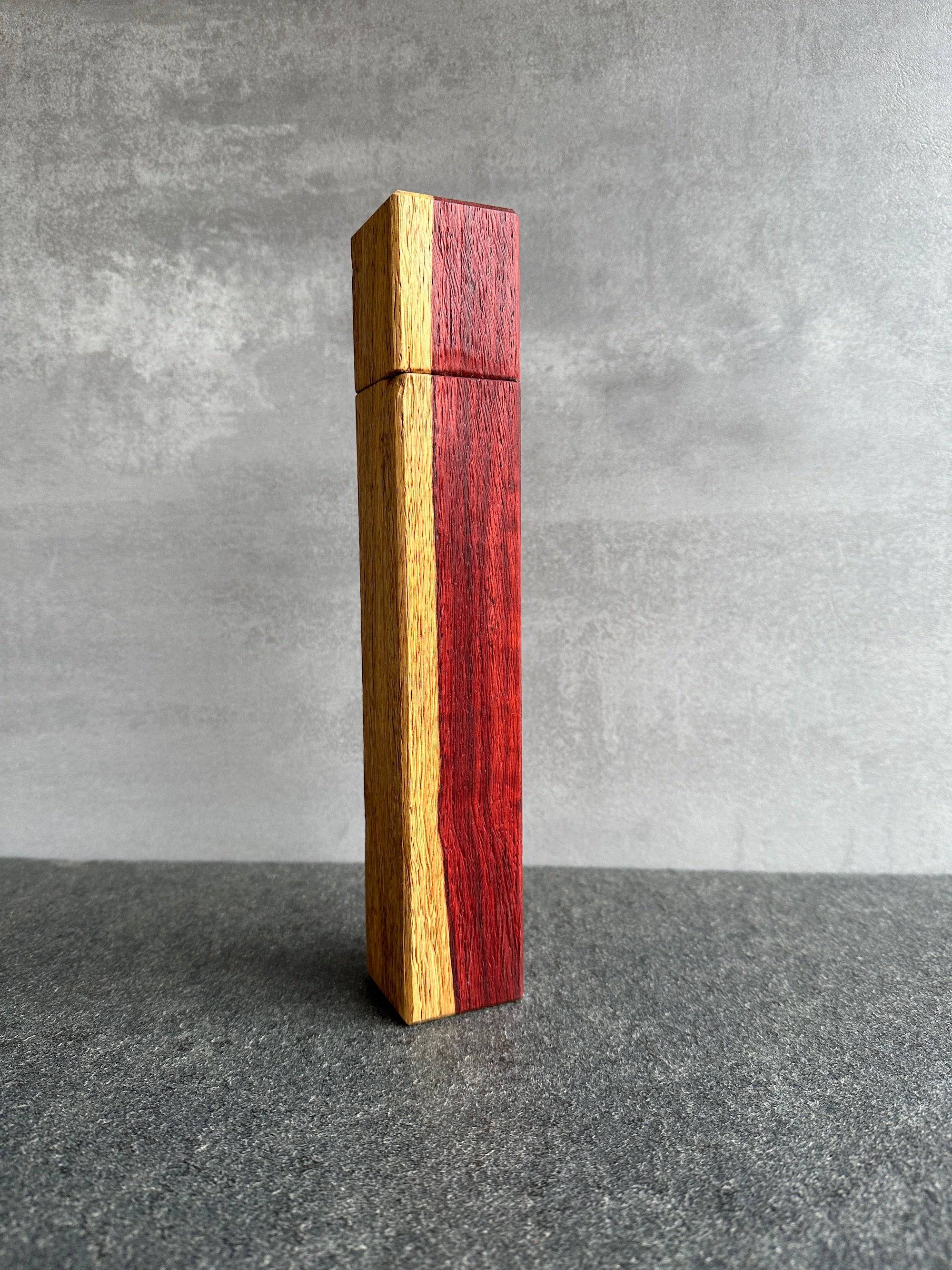 Padouk Pfeffermühle mit Splint