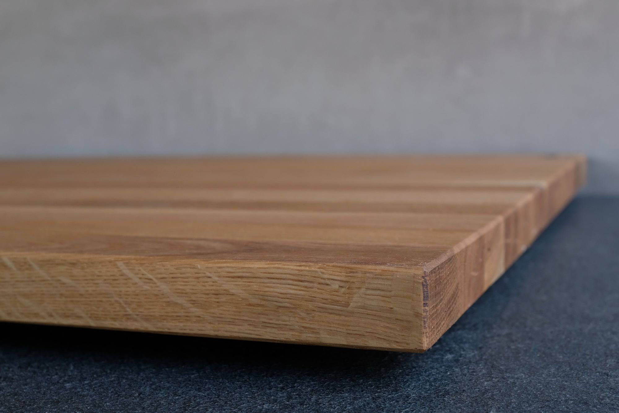 Halbe Ceranfeldabdeckung / Herdabdeckung aus Eiche - Spessartbrett