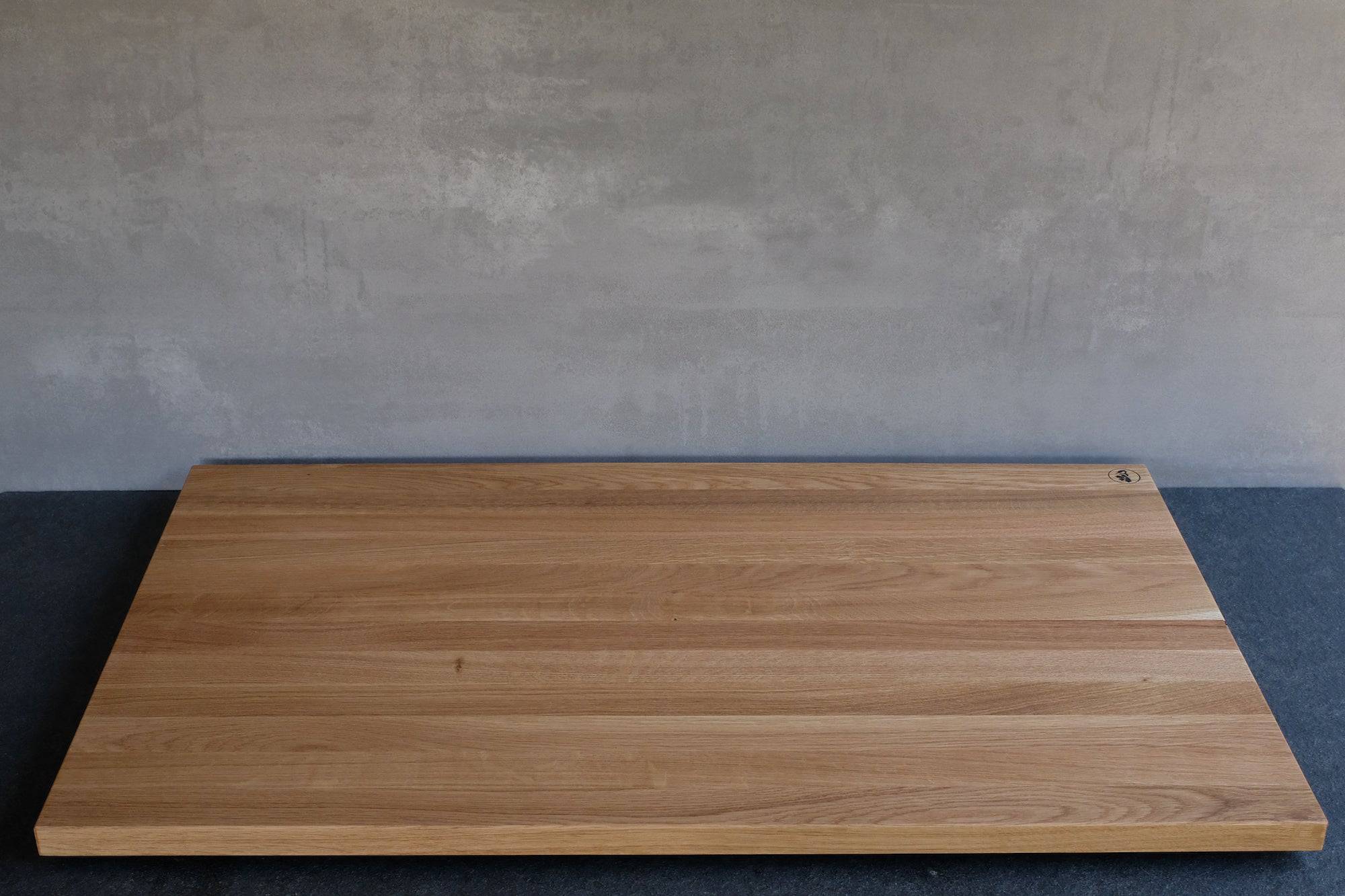 Halbe Ceranfeldabdeckung / Herdabdeckung aus Eiche - Spessartbrett