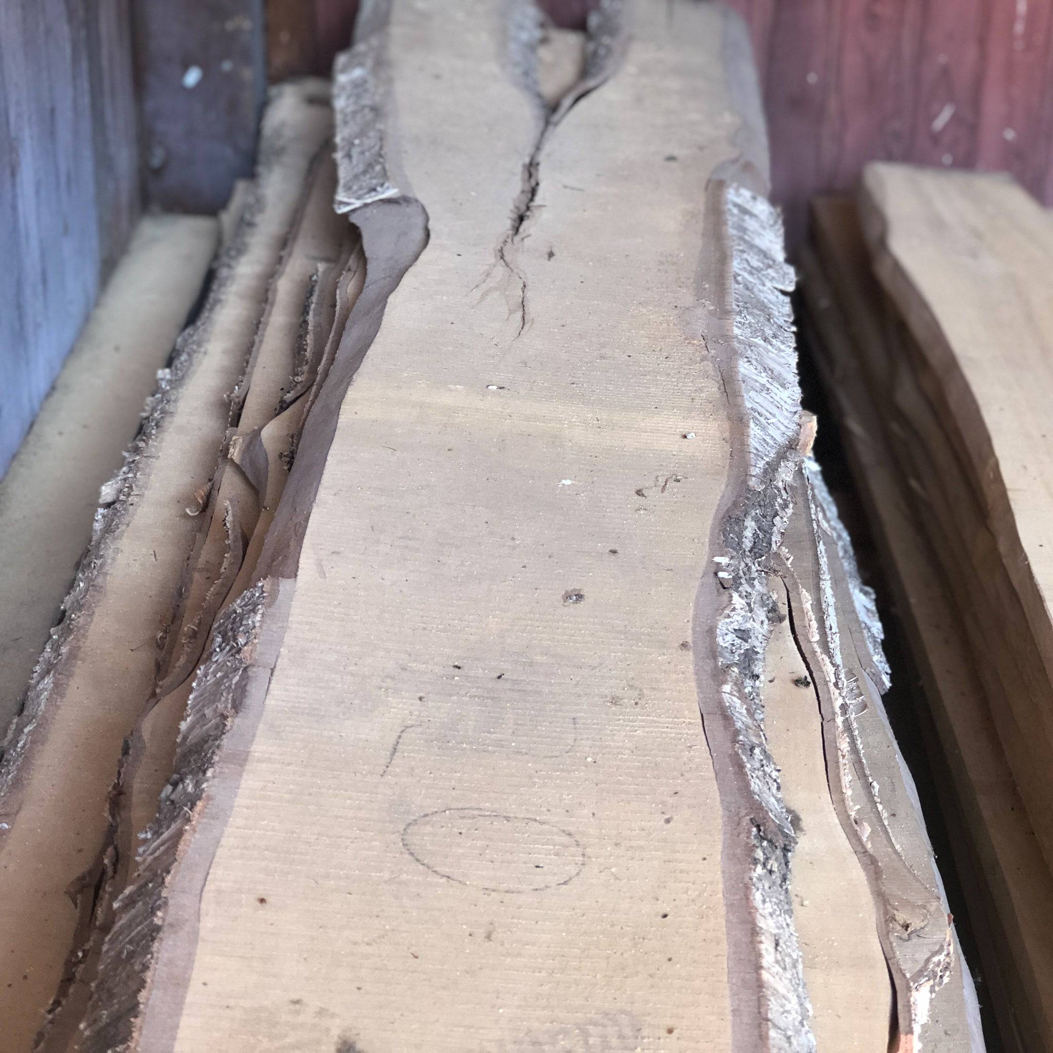 Schneidebrett Birke, 2 Baumkanten, Einzelstück, Nr. 65 - Spessartbrett
