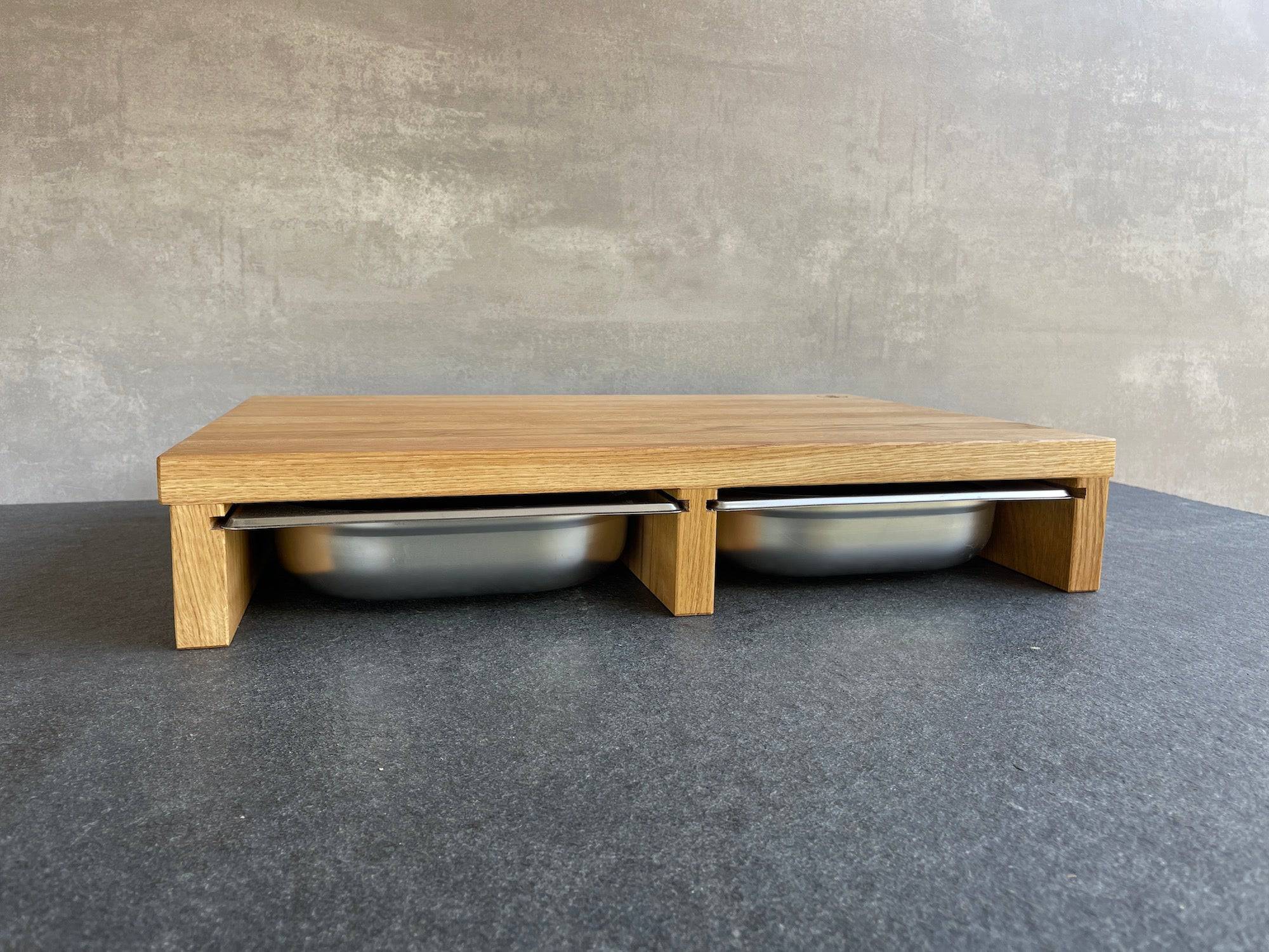 KĂĽchenbrett mit Auffangschalen