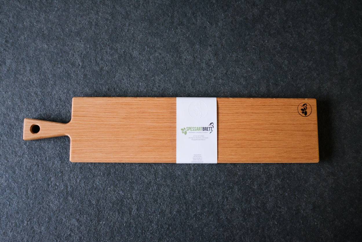Servierbrett mit Banderole
