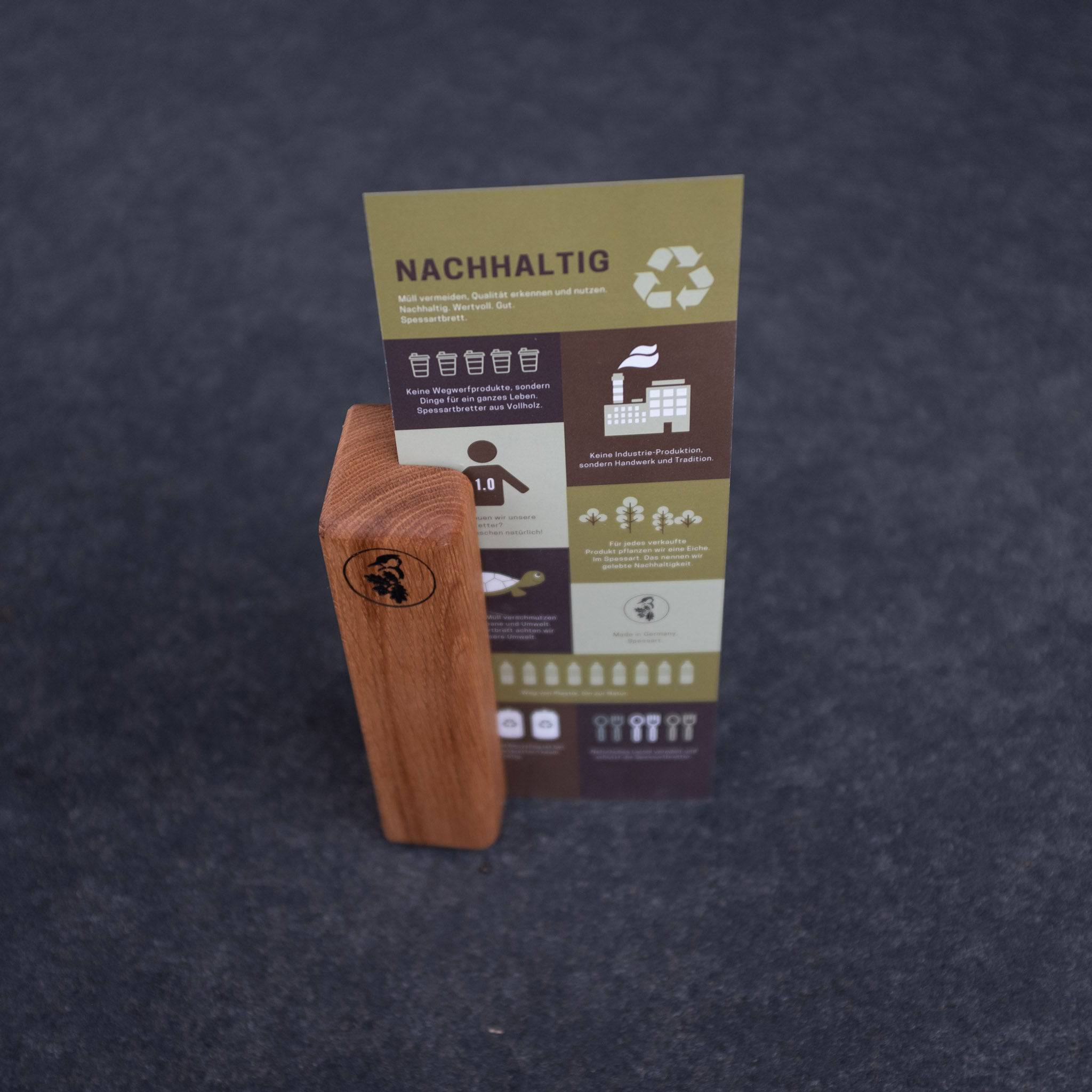 Menükartenhalter Holz massiv Aschenroth - Spessartbrett