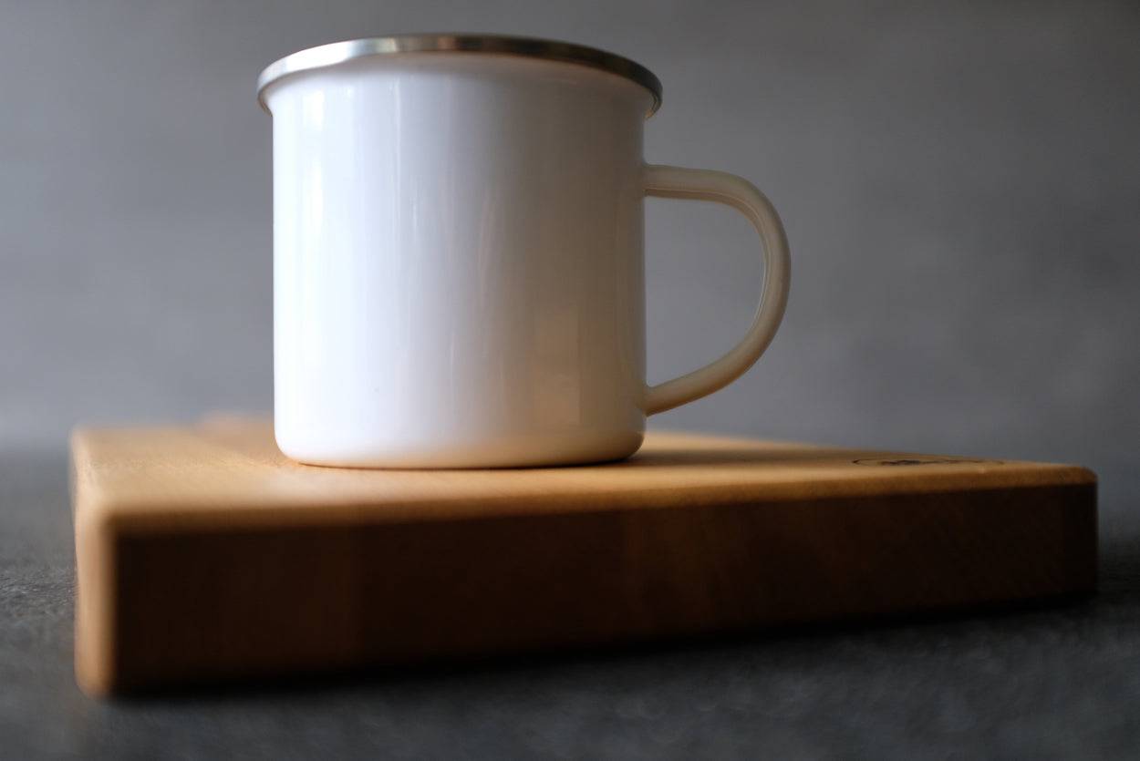 Emaille Tasse "Spessart Meine Heimat" - Spessartbrett