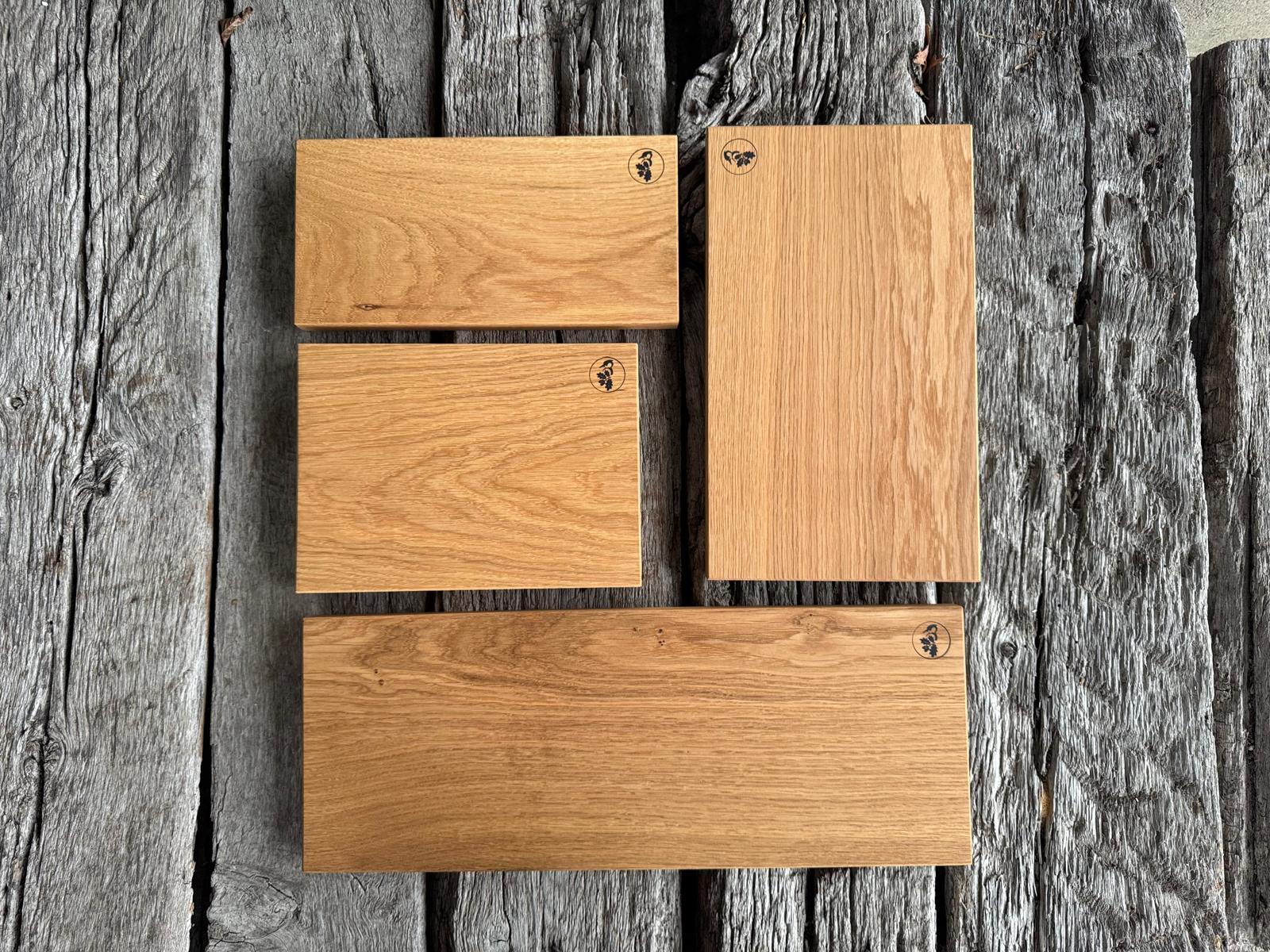 Schneidebrett aus Spessart-Eiche, dick, rechteckig, aus einem Stück gefertigt - Spessartbrett