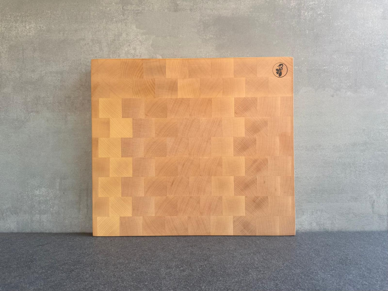Ahorn Stirnholz Schneideblock 40 cm breit.