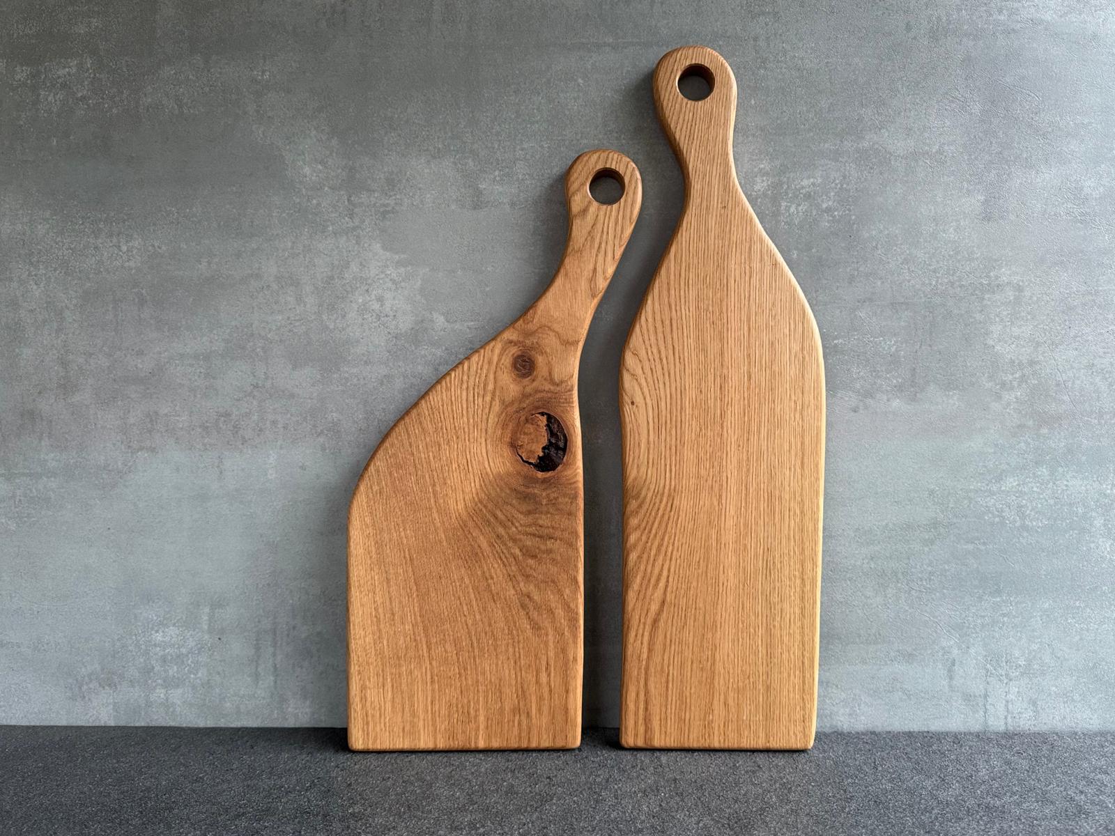 Hochzeitsgeschenk: Spessartbrett Partnerbrett aus einem Stück Eichenholz 