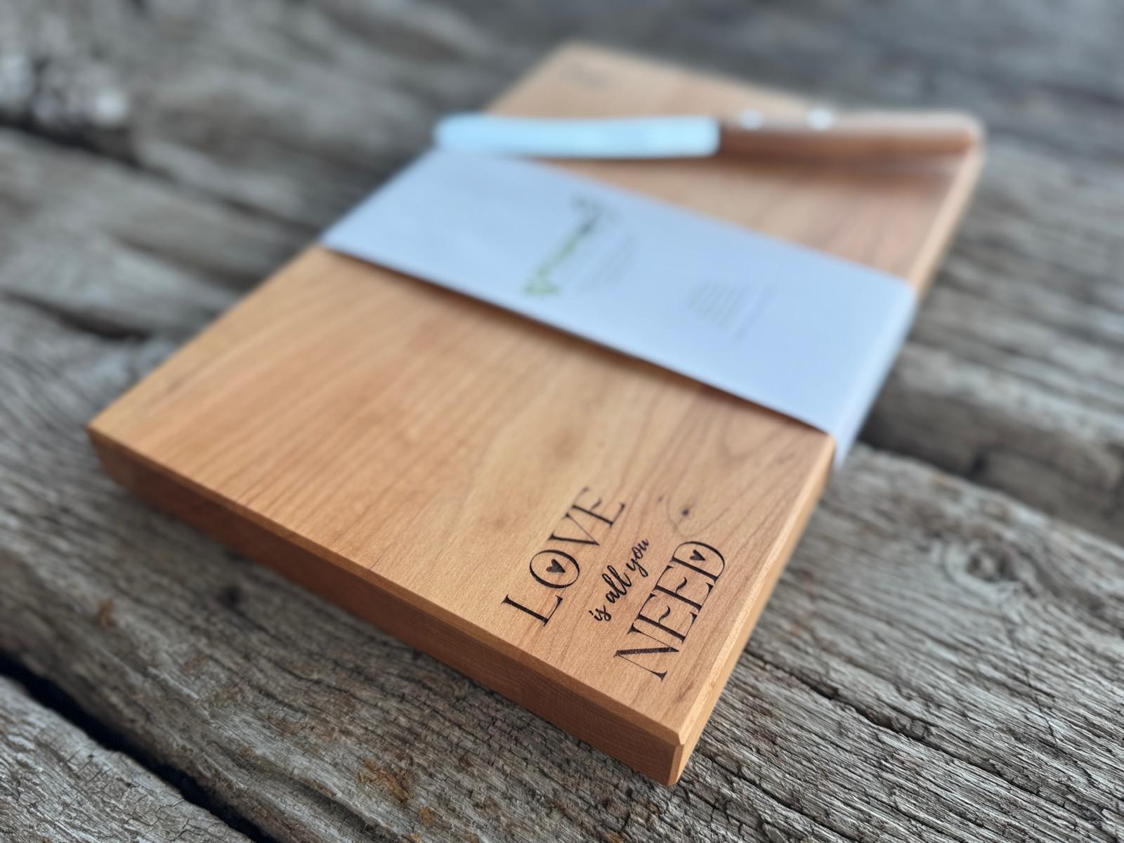 Servierbrett / Brotzeitbrett für Lieblingsmensch - Spessartbrett