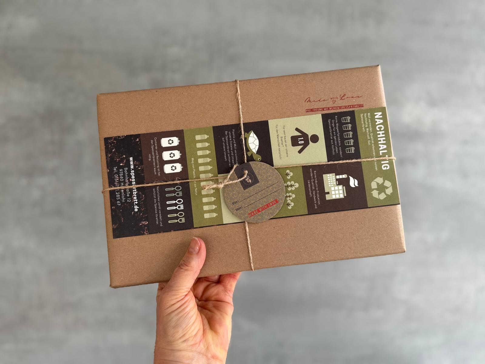 Servierbrett / Brotzeitbrett für Lieblingsmensch - Spessartbrett